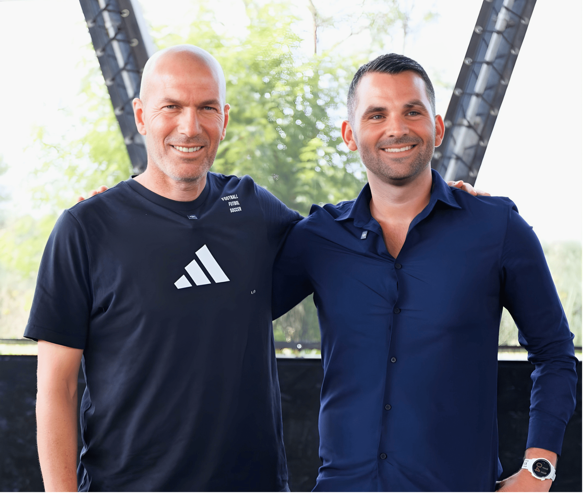 Fondateur Jimmy avec Zineddine Zidane